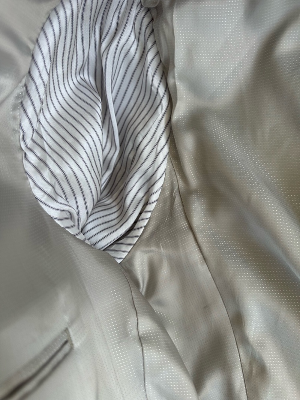 Classic Perry Ellis Two-Button Suit Jacket/ Blazer Light Tan or Khaki color - Picture 12 of 17